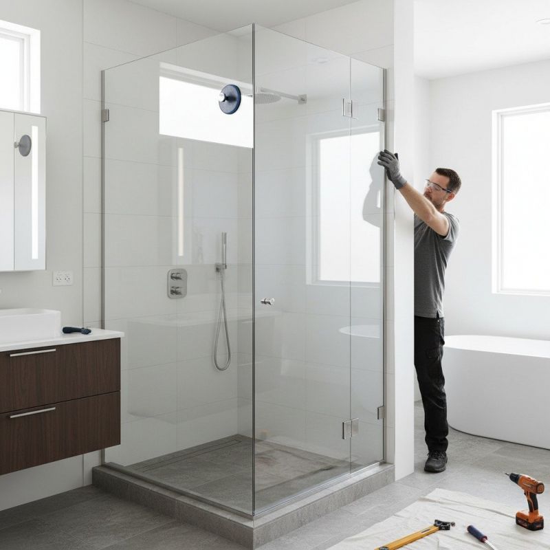 Glass Shower Door Installation in Conroe, TX